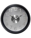 Infinity Instruments Round Wall Clock In Black