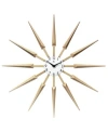 Infinity Instruments Sunburst Wall Clock In Brown