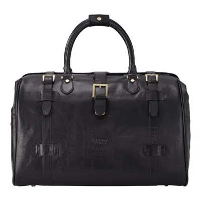 Infinity Leather Genuine Leather Tan Duffle Holdall Vintage Travel Gym Bag - Windsor