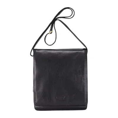Infinity Leather Leather Vintage Brown Messenger Shoulder Crossbody Travel Business Bag - Ranger In Black