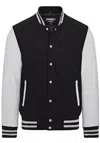 Infinity Leather Letterman Baseball Wool Leather Varsity Bomber Jacket - Genoa In Multi