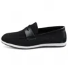 Infinity Leather Men's Black Breathable Loafers Lightweight Slip-on In Blue