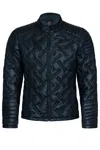 Infinity Leather Men's Black Leather Quilted Biker Jacket - Manaus In Black
