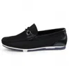 Infinity Leather Men's Black Lightweight Mesh Slip-on Breathable Loafers In Black