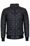 Infinity Leather Men's Bomber Leather Quilted Jacket - Goiã¢nia In Brown