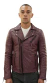 Infinity Leather Men's Brando Double Cross Zip Leather Biker Jacket-casablanca In White