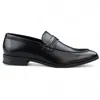 Infinity Leather Men's Brown Slip-on Loafers Leather Lined Smart Shoes In Black