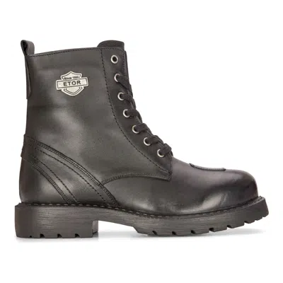 Infinity Leather Men's Leather Military Boots Black Combat Biker Motorcycle Punk Western Boot