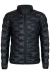 Infinity Leather Men's Puffer Quilted Bomber Leather Jacket - Recife In Black