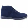 Infinity Leather Men's Tan Premium Desert Style Suede Chukka Boots In Blue