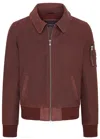 Infinity Leather Mens A2 Cowhide Leather Bomber Jacket-eura In White