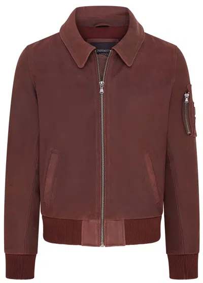 Infinity Leather Mens A2 Cowhide Leather Bomber Jacket-eura In White