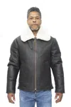 Infinity Leather Mens B3 Ww2 Leather Sheepskin Aviator Flying Jacket-hartland In Multi
