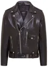 Infinity Leather Mens Cow-hide Biker Brando Jacket - Pargas In Black