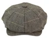 Infinity Leather Mens Peaky Blinders Herringbone Hat In Multi