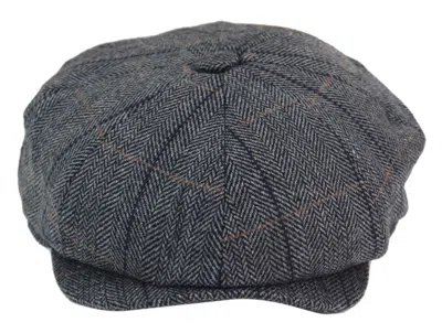 Infinity Leather Mens Peaky Blinders Herringbone Hat In Pink