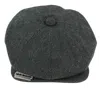 Infinity Leather Mens Peaky Blinders Tweed Hat With Razor Blade In Green