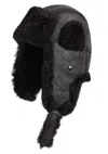 Infinity Leather Mens Raf Aviator Sheepskin B-55 Trapper Hat Winter Warm Leather Navigator Hat In Brown
