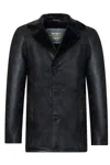 Infinity Leather Mens Reefer Leather Jacket - Tadcaster In Black