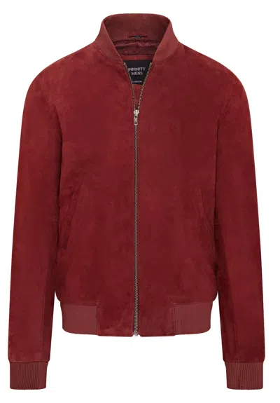 Infinity Leather Mens Soft Goat Suede Ma-1 Varsity Bomber Jacket - Dalian In White