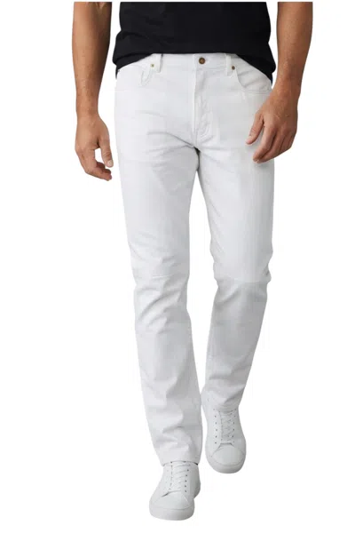 Infinity Leather Mens White Lamb Leather 501 Biker Jeans - Legacy