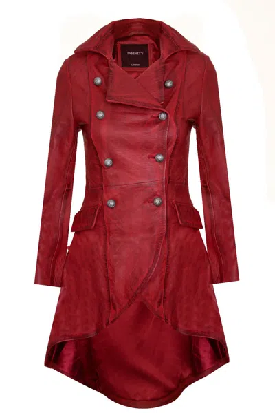 INFINITY LEATHER WOMENS GOTHIC VICTORIAN COAT-ACCRA