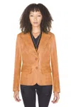 Infinity Leather Womens Leather Blazer Jacket-seregno In Multi