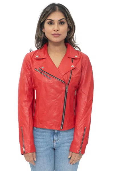 INFINITY LEATHER WOMENS LEATHER CLASSIC BIKER BRANDO JACKET-BAKU