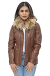 Infinity Leather Womens Leather Parker Jacket-arvada In Multi