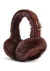 Infinity Leather Womens Sheepskin Shearling Winter Ear Muffs Warm Comfortable In Brown