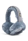 Infinity Leather Womens Sheepskin Shearling Winter Ear Muffs Warm Comfortable In Grey
