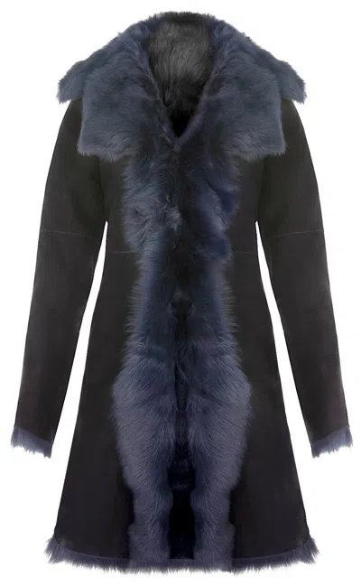INFINITY LEATHER WOMENS TOSCANA SHEEPSKIN SUEDE TRENCH COAT-TBILISI