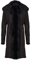 Infinity Leather Womens Toscana Sheepskin Suede Trench Coat-tbilisi In Brown