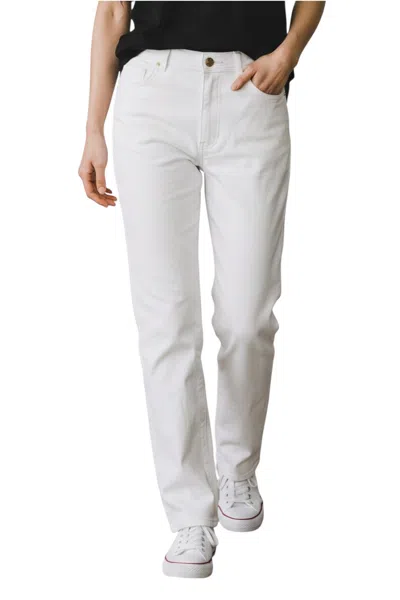 Infinity Leather Womens White Lamb Leather 501 Biker Jeans - Sogndal