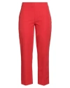 Infinity Woman Pants Red Size Xl Polyester, Elastane In Red