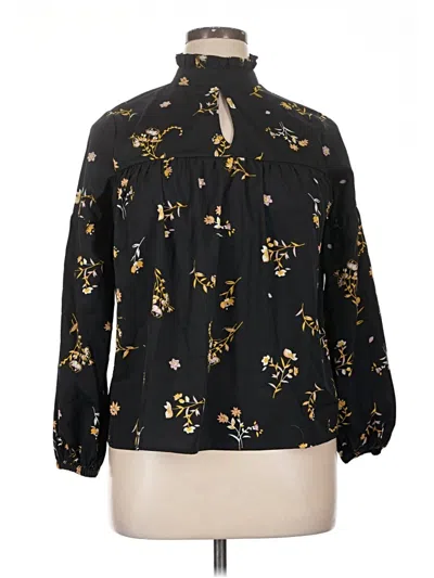 Pre-owned Influence 3/4 Sleeve Blouse In Black