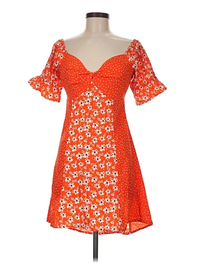 Pre-owned Influence Cocktail Dress In Orange