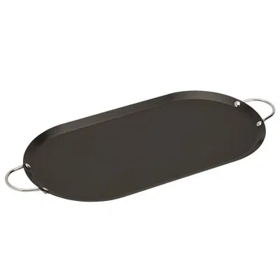 Infuse 15.75" X 7.75" Oval Comal In Black