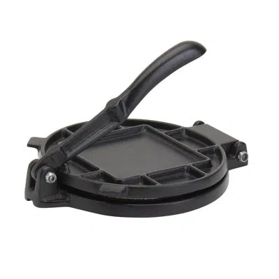 Infuse 7.25" Cast Iron Tortilla Press In Black