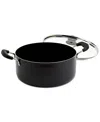 Infuse 8-qt. Aluminum Nonstick Family Cooker & Lid In Black