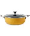 Infuse Aluminum Nonstick 6-qt. Caldero With Lid In Yellow