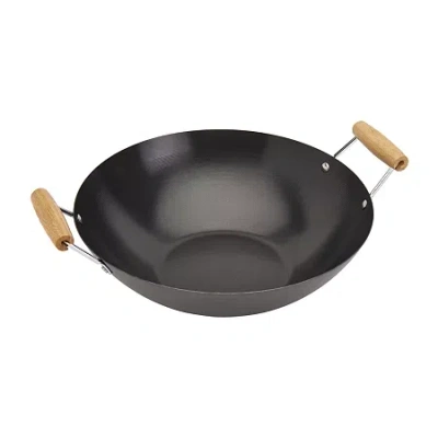 Infuse Carbon Steel 14" Non-stick Wok In Black