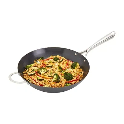 Infuse Carbon Steel 14" Non-stick Wok In Black