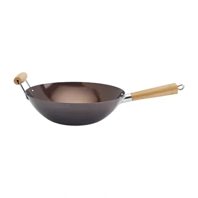 Infuse Carbon Steel 14" Non-stick Wok In Black