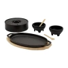 Infuse Cast Iron 8-pc. Fajita Set In Black