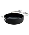 Infuse Latin Aluminum 6 Quart Caldero With Lid In Black