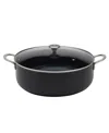 Infuse Latin Caldero Nonstick Aluminum 10.5-quart Saute Pan In Black