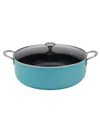 Infuse Latin Caldero Nonstick Aluminum 10.5-quart Saute Pan In Blue