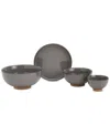 Infuse Nesting 4 Pc. Noodle Bowl Set, Service For 1 In Gray
