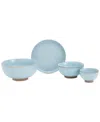 Infuse Nesting 4 Pc. Noodle Bowl Set, Service For 1 In Light Blue